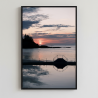 Coucher de soleil sur la piscine, Dinard