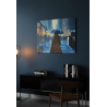 La femme au parapluie bleu