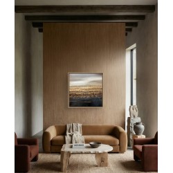 Fields - Peinture technique mixte sur toile - Paysage - Mise en scène salon