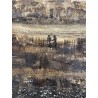 Fields - Peinture technique mixte sur toile - Paysage - Détails personnages
