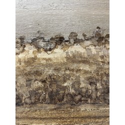 Fields - Peinture technique mixte sur toile - Paysage - Détails 2