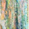 L'Homme vert - Peinture huile et pigments originale - Corinne Foucouin | FenêtreSurArtistes