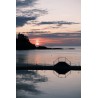 Coucher de soleil sur la piscine, Dinard